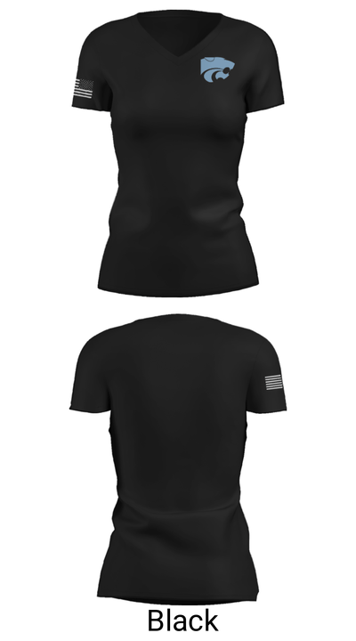 Centreville High School Gymnastics 91161928 Women's Short Sleeve V-neck Shirt - 14