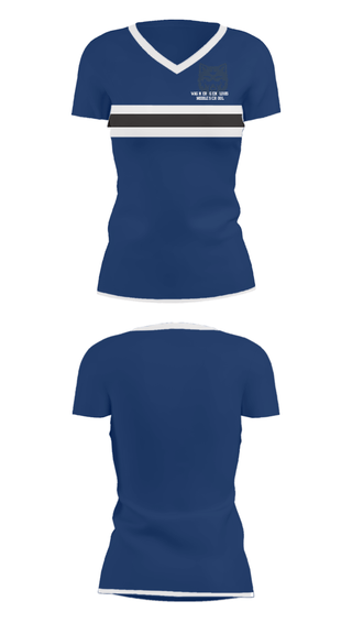 Women's Short Sleeve Vneck Shirt, Wagner Gen Louis Middle School, Spirit Store, Teamtime, Team time, sublimation, custom sports apparel, team uniforms, spirit wear, spiritwear, sports uniforms, custom shirts, team store, custom team store, fundraiser sports, apparel fundraiser