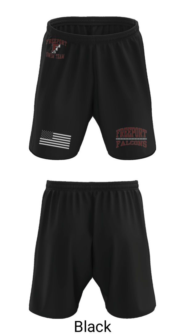 Athletic Shorts With Pockets, Freeport High School, Swimming, Teamtime, Team time, sublimation, custom sports apparel, team uniforms, spirit wear, spiritwear, sports uniforms, custom shirts, team store, custom team store, fundraiser sports, apparel fundraiser