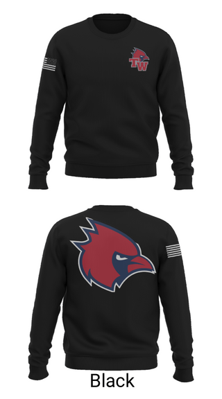 Crew Neck Sweatshirt, Thomas Worthington High School Basketball, Women's Basketball, Teamtime, Team time, sublimation, custom sports apparel, team uniforms, spirit wear, spiritwear, sports uniforms, custom shirts, team store, custom team store, fundraiser sports, apparel fundraiser
