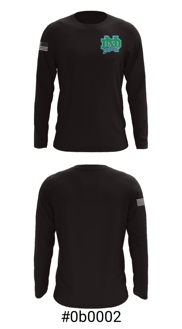 Long Sleeve Performance Shirt, Notre Dame College Prep, Spirit Store, Teamtime, Team time, sublimation, custom sports apparel, team uniforms, spirit wear, spiritwear, sports uniforms, custom shirts, team store, custom team store, fundraiser sports, apparel fundraiser