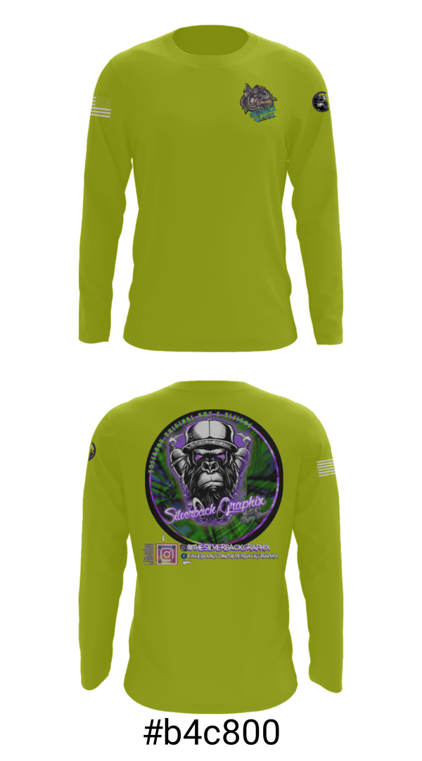 Long Sleeve Performance Shirt, Silverback Graphix, , Teamtime, Team time, sublimation, custom sports apparel, team uniforms, spirit wear, spiritwear, sports uniforms, custom shirts, team store, custom team store, fundraiser sports, apparel fundraiser