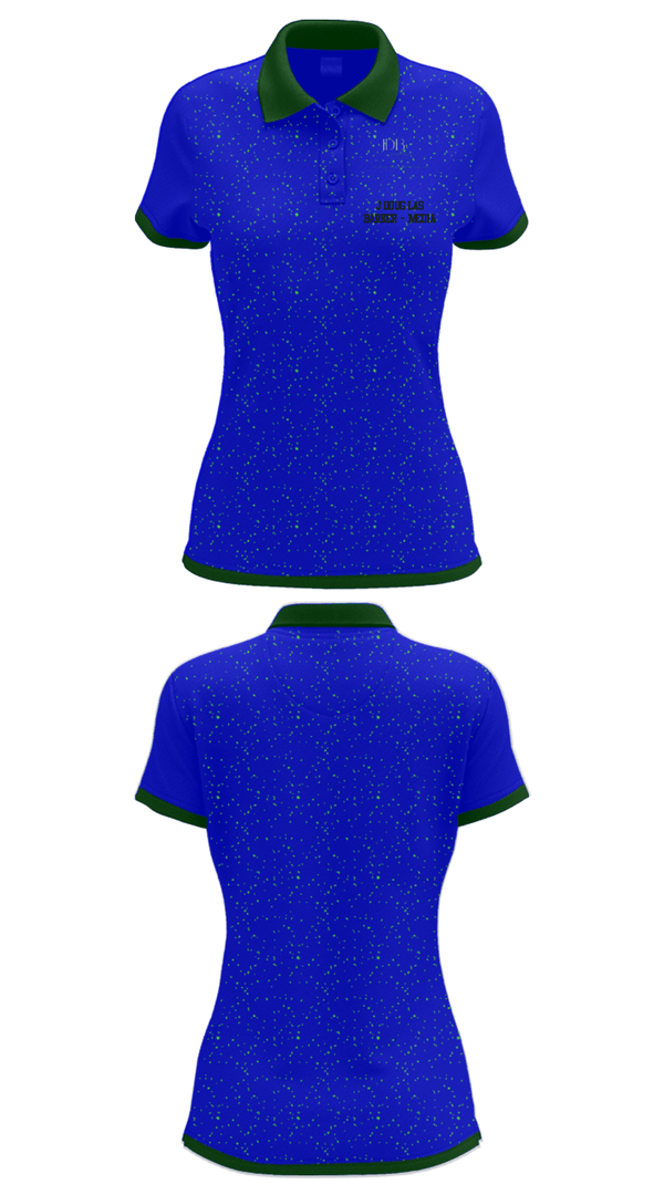 Women's Short Sleeve Performance Polo, JDouglas Barker - MEDIA, , Teamtime, Team time, sublimation, custom sports apparel, team uniforms, spirit wear, spiritwear, sports uniforms, custom shirts, team store, custom team store, fundraiser sports, apparel fundraiser