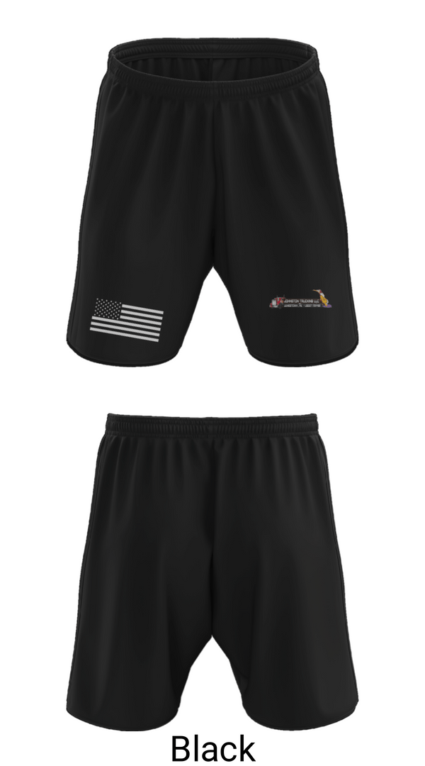 Athletic Shorts With Pockets, Johnston Trucking LLC, , Teamtime, Team time, sublimation, custom sports apparel, team uniforms, spirit wear, spiritwear, sports uniforms, custom shirts, team store, custom team store, fundraiser sports, apparel fundraiser