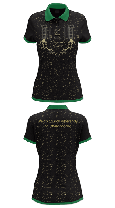 Courtyard Chuch 37286717 Women's Short Sleeve Performance Polo  - 30