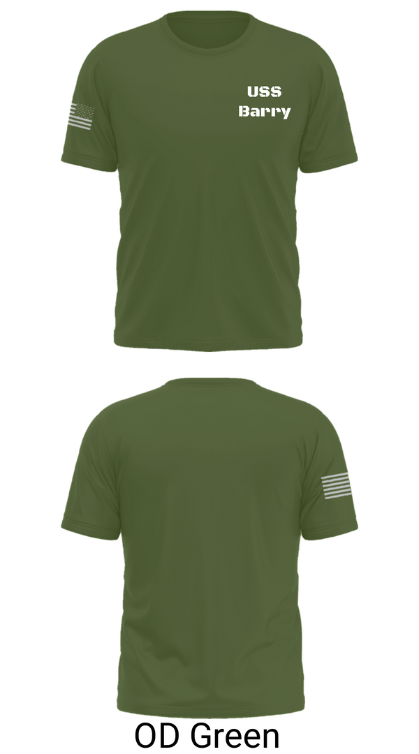Short Sleeve Performance Shirt, USS Barry, Navy, Teamtime, Team time, sublimation, custom sports apparel, team uniforms, spirit wear, spiritwear, sports uniforms, custom shirts, team store, custom team store, fundraiser sports, apparel fundraiser