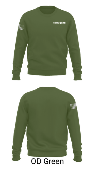 Crew Neck Sweatshirt, Hooligans, Army, Teamtime, Team time, sublimation, custom sports apparel, team uniforms, spirit wear, spiritwear, sports uniforms, custom shirts, team store, custom team store, fundraiser sports, apparel fundraiser