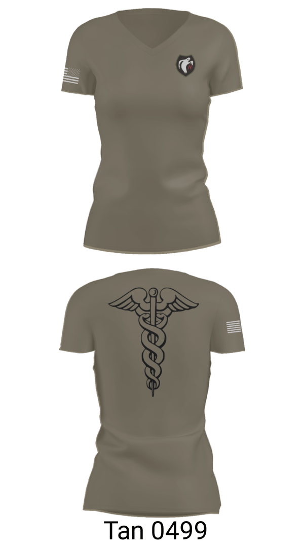 Women's Short Sleeve Vneck Shirt, , Army, Teamtime, Team time, sublimation, custom sports apparel, team uniforms, spirit wear, spiritwear, sports uniforms, custom shirts, team store, custom team store, fundraiser sports, apparel fundraiser