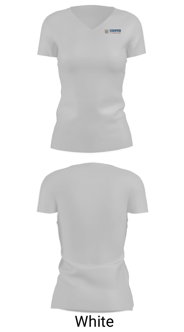 Women's Short Sleeve Vneck Shirt, Pat Cooper Elementary School, Spirit Store, Teamtime, Team time, sublimation, custom sports apparel, team uniforms, spirit wear, spiritwear, sports uniforms, custom shirts, team store, custom team store, fundraiser sports, apparel fundraiser