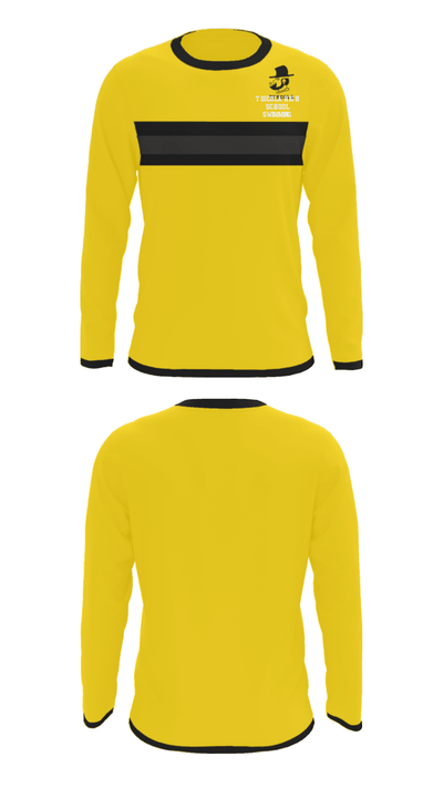 Tuscola High School Swimming 62615907 Long Sleeve Performance Shirt - 23