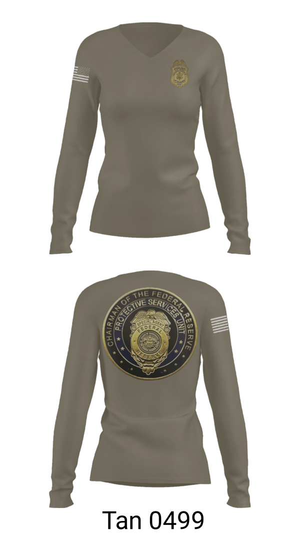 Women's Long Sleeve Vneck Shirt, , Police, Teamtime, Team time, sublimation, custom sports apparel, team uniforms, spirit wear, spiritwear, sports uniforms, custom shirts, team store, custom team store, fundraiser sports, apparel fundraiser