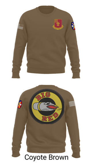 Crew Neck Sweatshirt, 1-145 FA, National Guard, Teamtime, Team time, sublimation, custom sports apparel, team uniforms, spirit wear, spiritwear, sports uniforms, custom shirts, team store, custom team store, fundraiser sports, apparel fundraiser