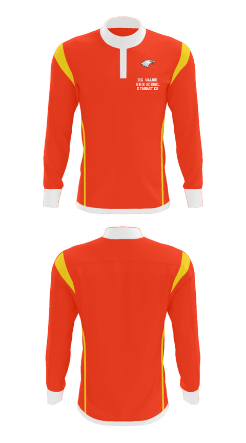 Quarter Zip Jacket, Big Walnut High School Gymnastics, Spirit Store, Teamtime, Team time, sublimation, custom sports apparel, team uniforms, spirit wear, spiritwear, sports uniforms, custom shirts, team store, custom team store, fundraiser sports, apparel fundraiser