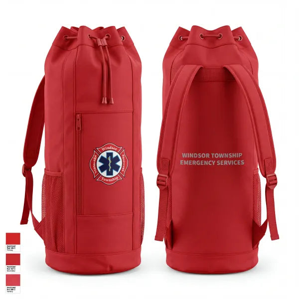 Gear Bag, Windsor Township Emergency Services, Fire Department, Teamtime, Team time, sublimation, custom sports apparel, team uniforms, spirit wear, spiritwear, sports uniforms, custom shirts, team store, custom team store, fundraiser sports, apparel fundraiser