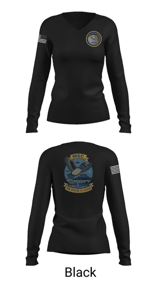 Womens Long Sleeve Vneck Shirt, MSCLANT, Navy, Teamtime, Team time, sublimation, custom sports apparel, team uniforms, spirit wear, spiritwear, sports uniforms, custom shirts, team store, custom team store, fundraiser sports, apparel fundraiser