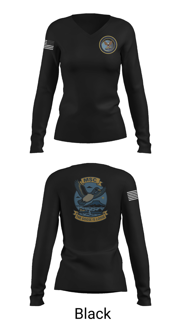 Womens Long Sleeve Vneck Shirt, MSCLANT, Navy, Teamtime, Team time, sublimation, custom sports apparel, team uniforms, spirit wear, spiritwear, sports uniforms, custom shirts, team store, custom team store, fundraiser sports, apparel fundraiser