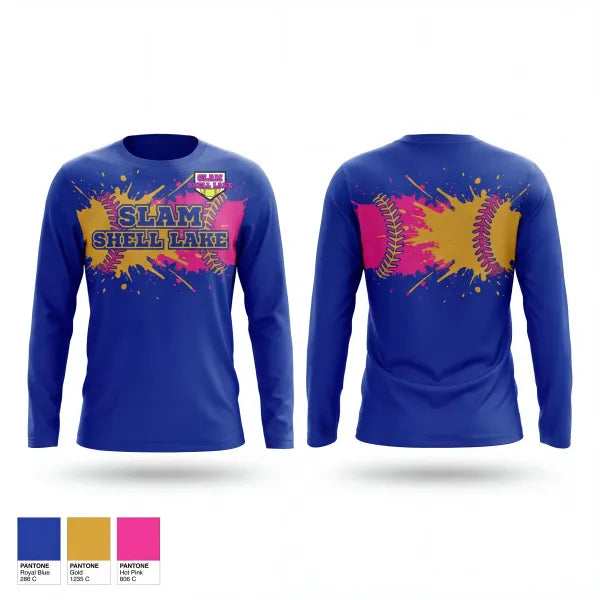 Long Sleeve Performance Shirt, Slam, Softball, Teamtime, Team time, sublimation, custom sports apparel, team uniforms, spirit wear, spiritwear, sports uniforms, custom shirts, team store, custom team store, fundraiser sports, apparel fundraiser