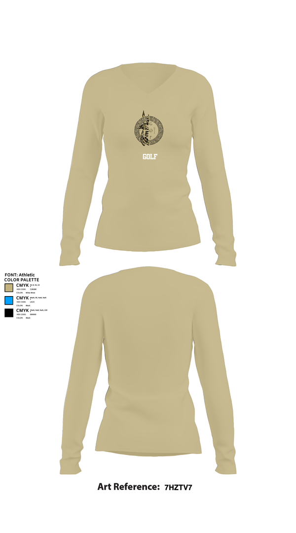 Womens Long Sleeve Vneck Shirt, GOLF, , Teamtime, Team time, sublimation, custom sports apparel, team uniforms, spirit wear, spiritwear, sports uniforms, custom shirts, team store, custom team store, fundraiser sports, apparel fundraiser