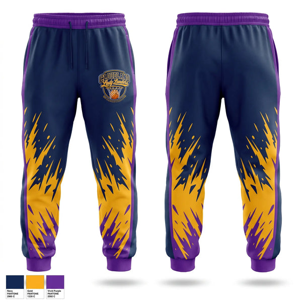 Sweatpants, Cloudland, Women's Basketball, Teamtime, Team time, sublimation, custom sports apparel, team uniforms, spirit wear, spiritwear, sports uniforms, custom shirts, team store, custom team store, fundraiser sports, apparel fundraiser