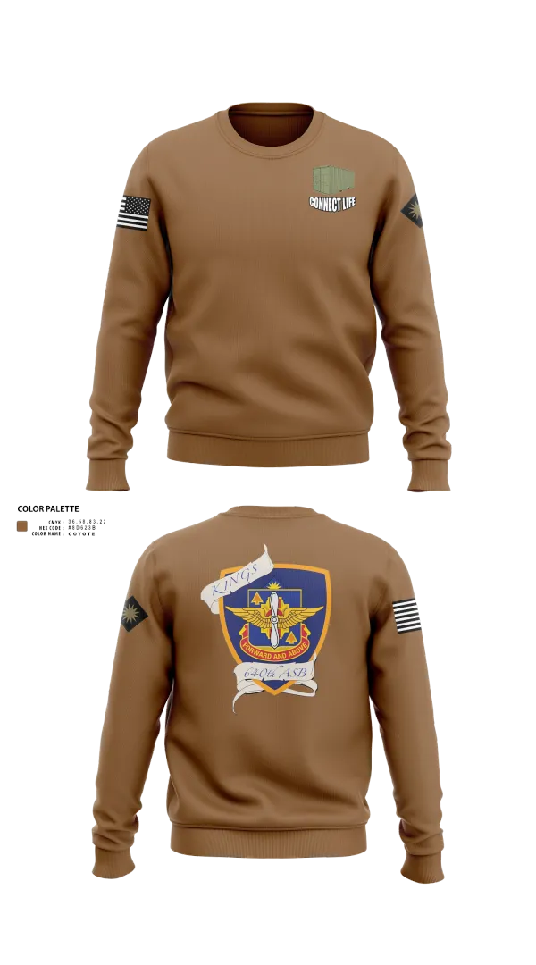 Crew Neck Sweatshirt, 640th ASB Bravo Company, , Teamtime, Team time, sublimation, custom sports apparel, team uniforms, spirit wear, spiritwear, sports uniforms, custom shirts, team store, custom team store, fundraiser sports, apparel fundraiser