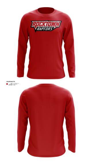 Long Sleeve Performance Shirt, Rocktown High School Basketball, Men's Basketball, Teamtime, Team time, sublimation, custom sports apparel, team uniforms, spirit wear, spiritwear, sports uniforms, custom shirts, team store, custom team store, fundraiser sports, apparel fundraiser