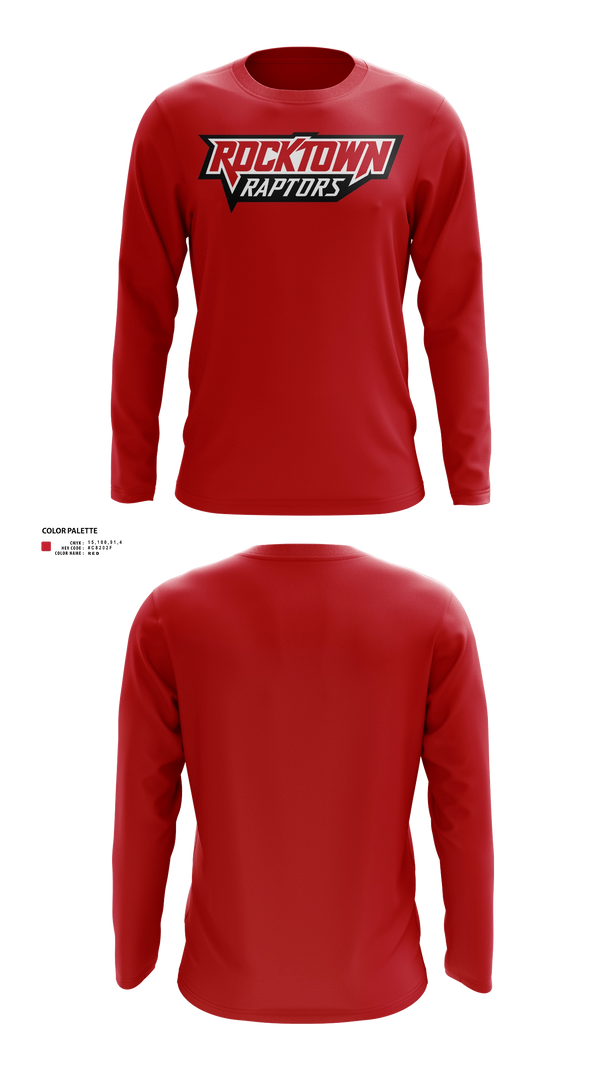 Long Sleeve Performance Shirt, Rocktown High School Basketball, Men's Basketball, Teamtime, Team time, sublimation, custom sports apparel, team uniforms, spirit wear, spiritwear, sports uniforms, custom shirts, team store, custom team store, fundraiser sports, apparel fundraiser