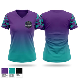 Womens Short Sleeve Vneck Shirt, Gritty Dawg Academy, , Teamtime, Team time, sublimation, custom sports apparel, team uniforms, spirit wear, spiritwear, sports uniforms, custom shirts, team store, custom team store, fundraiser sports, apparel fundraiser