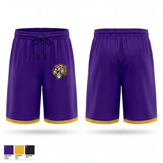 Athletic Shorts With Pockets, Dupree Tigers, Women's Volleyball, Teamtime, Team time, sublimation, custom sports apparel, team uniforms, spirit wear, spiritwear, sports uniforms, custom shirts, team store, custom team store, fundraiser sports, apparel fundraiser