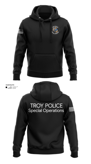 Hoodie, Troy Police Special Operations, Police, Teamtime, Team time, sublimation, custom sports apparel, team uniforms, spirit wear, spiritwear, sports uniforms, custom shirts, team store, custom team store, fundraiser sports, apparel fundraiser
