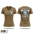 82nd ADSB 64992767 Women's Short Sleeve V-neck Shirt - 1