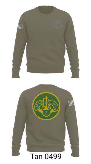 Crew Neck Sweatshirt, 3d Cavalry Regiment, Army, Teamtime, Team time, sublimation, custom sports apparel, team uniforms, spirit wear, spiritwear, sports uniforms, custom shirts, team store, custom team store, fundraiser sports, apparel fundraiser