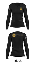 Fort Bragg Ready and Resilient 90140656 Women's Long Sleeve V-neck Shirt - 22