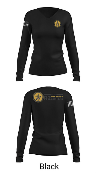 Womens Long Sleeve Vneck Shirt, Fort Bragg Ready and Resilient, Army, Teamtime, Team time, sublimation, custom sports apparel, team uniforms, spirit wear, spiritwear, sports uniforms, custom shirts, team store, custom team store, fundraiser sports, apparel fundraiser