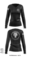 439th AES 50968324 Women's Long Sleeve V-neck Shirt - 103