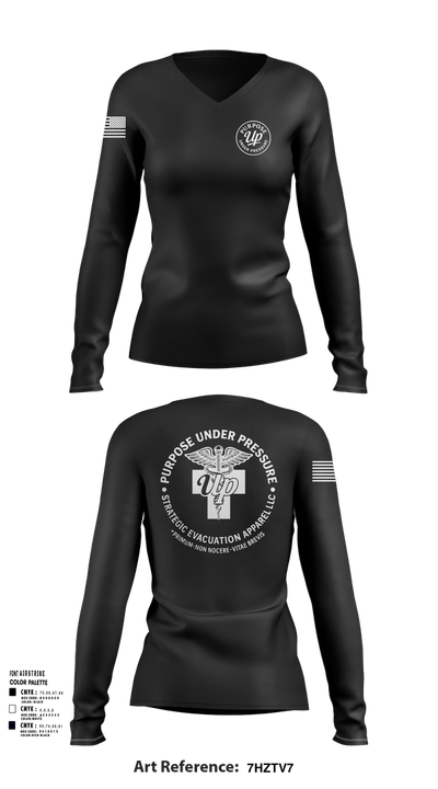 439th AES 50968324 Women's Long Sleeve V-neck Shirt - 103