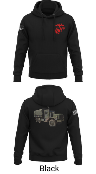 Hoodie, H&S Battalion HQ CO Station Motor T, , Teamtime, Team time, sublimation, custom sports apparel, team uniforms, spirit wear, spiritwear, sports uniforms, custom shirts, team store, custom team store, fundraiser sports, apparel fundraiser