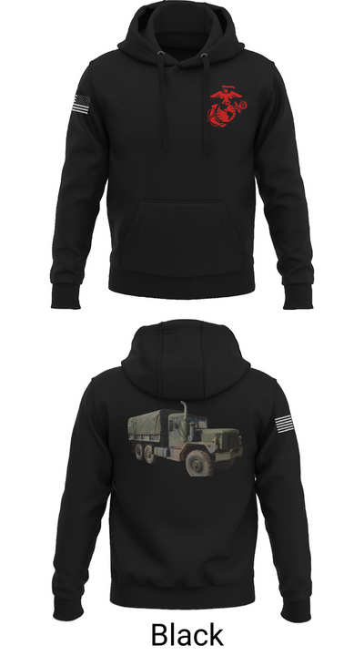 H&S Battalion HQ CO Station Motor T 63932738 Hoodie - 38