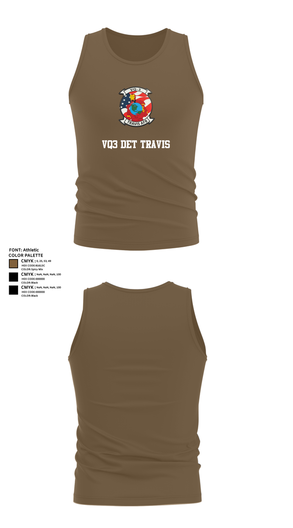 Tank Top, VQ3 Det Travis, , Teamtime, Team time, sublimation, custom sports apparel, team uniforms, spirit wear, spiritwear, sports uniforms, custom shirts, team store, custom team store, fundraiser sports, apparel fundraiser