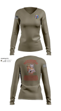 Karl & Hedwig Ackermann Memorial Institute for Joint Military Intelligence and Law Enforcement Education & Training at MARDET Fort Leonard Wood 34903411 Women's Long Sleeve V-neck Shirt - 130