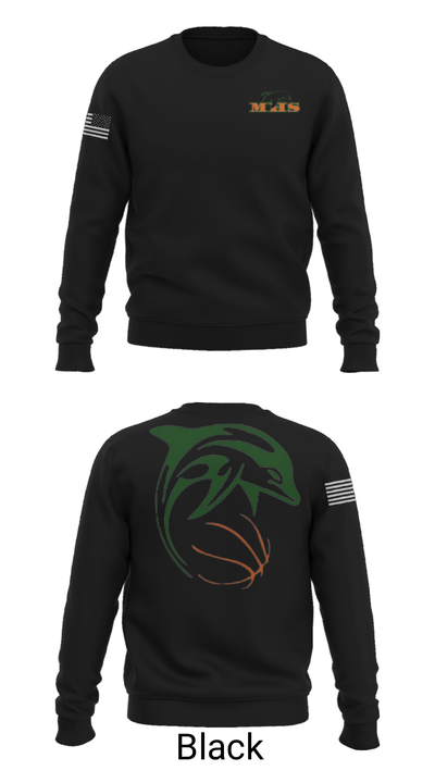 Crawford Mosley High School Basketball 36550483 Crew Neck Sweatshirt - 9