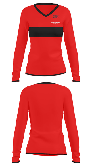 Women's Long Sleeve Vneck Shirt, Uintah High School Wrestling, Wrestling, Teamtime, Team time, sublimation, custom sports apparel, team uniforms, spirit wear, spiritwear, sports uniforms, custom shirts, team store, custom team store, fundraiser sports, apparel fundraiser