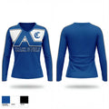 Charlotte Christian School Track & Field 30941543 Women's Long Sleeve V-neck Shirt - 1