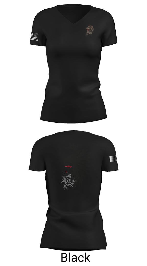 Womens Short Sleeve Vneck Shirt, 101st airborne 1-327, Army, Teamtime, Team time, sublimation, custom sports apparel, team uniforms, spirit wear, spiritwear, sports uniforms, custom shirts, team store, custom team store, fundraiser sports, apparel fundraiser