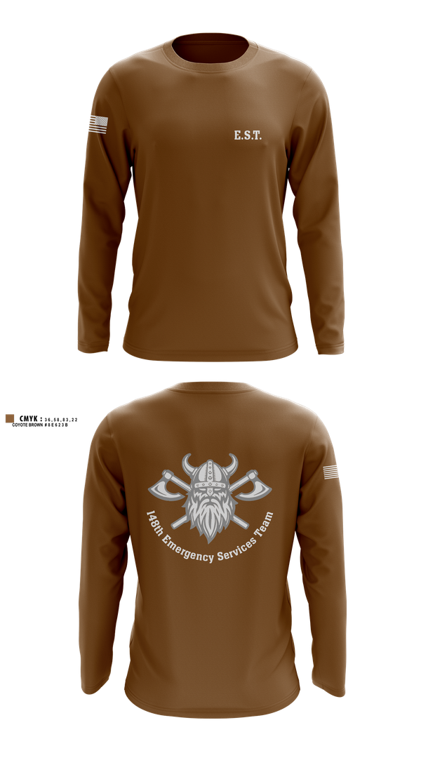Long Sleeve Performance Shirt, 148th E.S.T., Police, Teamtime, Team time, sublimation, custom sports apparel, team uniforms, spirit wear, spiritwear, sports uniforms, custom shirts, team store, custom team store, fundraiser sports, apparel fundraiser