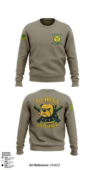 Crew Neck Sweatshirt, 805th military police company, , Teamtime, Team time, sublimation, custom sports apparel, team uniforms, spirit wear, spiritwear, sports uniforms, custom shirts, team store, custom team store, fundraiser sports, apparel fundraiser