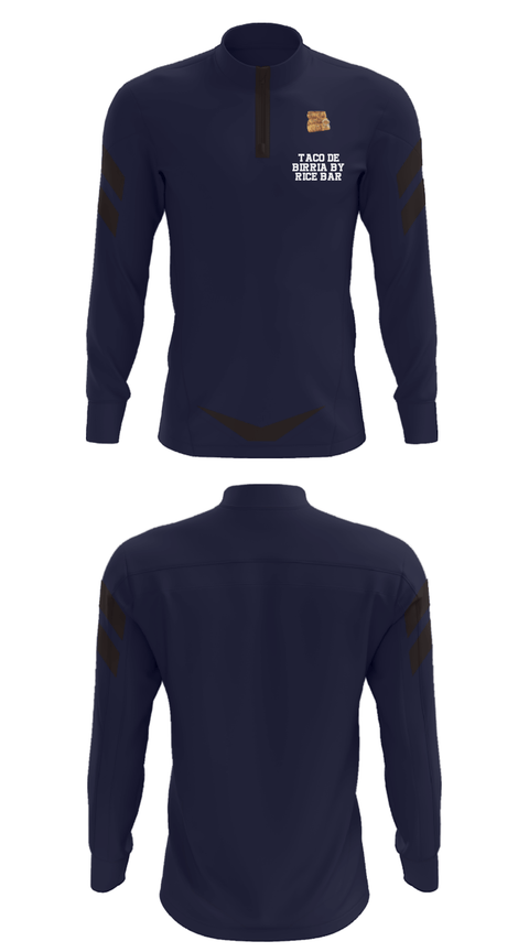 Quarter Zip Jacket, Taco de Birria by Rice Bar, , Teamtime, Team time, sublimation, custom sports apparel, team uniforms, spirit wear, spiritwear, sports uniforms, custom shirts, team store, custom team store, fundraiser sports, apparel fundraiser