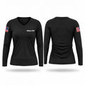 Wilbar VFD Women's Long Sleeve V-neck Shirt - 1