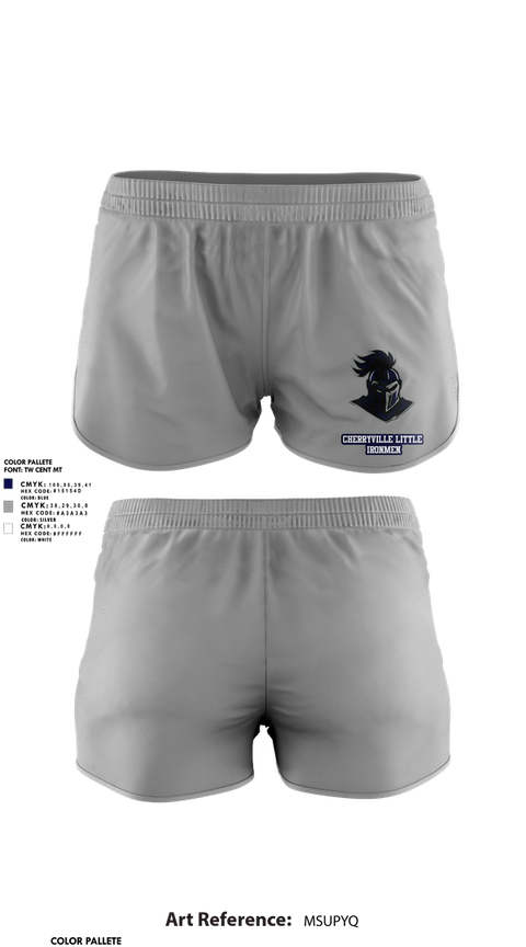 Womens Shorts, Cherryville Little Ironmen, , Teamtime, Team time, sublimation, custom sports apparel, team uniforms, spirit wear, spiritwear, sports uniforms, custom shirts, team store, custom team store, fundraiser sports, apparel fundraiser