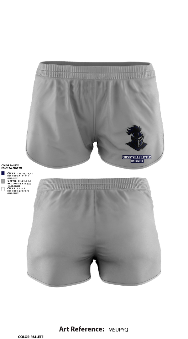Womens Shorts, Cherryville Little Ironmen, , Teamtime, Team time, sublimation, custom sports apparel, team uniforms, spirit wear, spiritwear, sports uniforms, custom shirts, team store, custom team store, fundraiser sports, apparel fundraiser