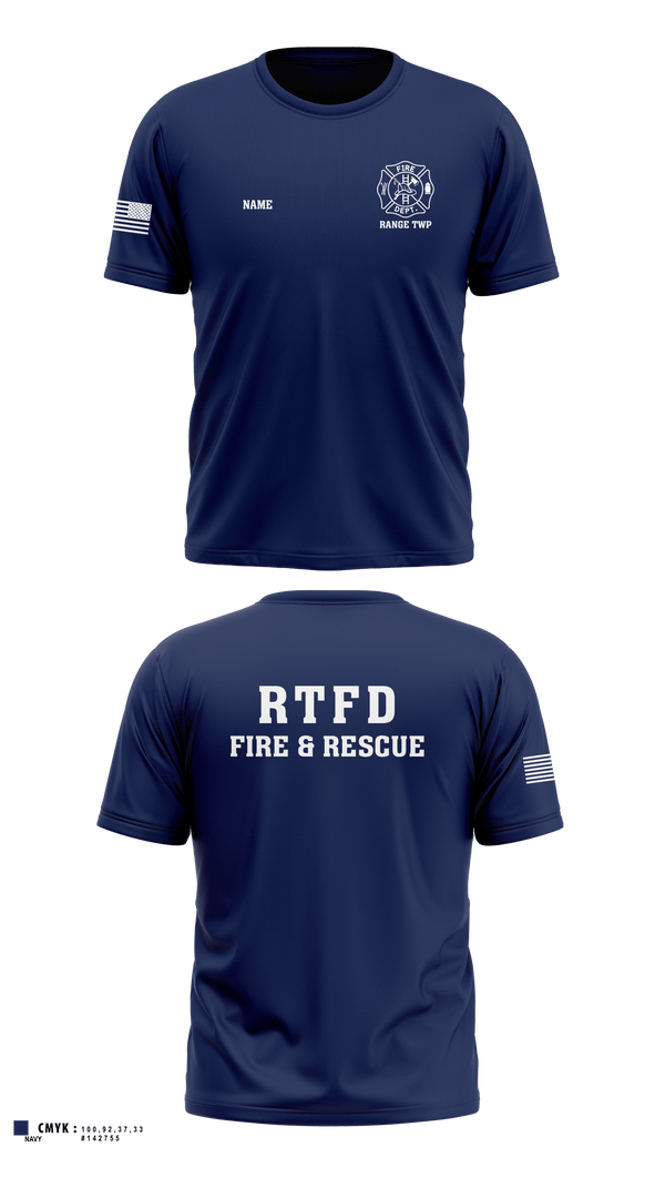 Old School Cotton Feel Shirt, Range Township, Fire Department, Teamtime, Team time, sublimation, custom sports apparel, team uniforms, spirit wear, spiritwear, sports uniforms, custom shirts, team store, custom team store, fundraiser sports, apparel fundraiser